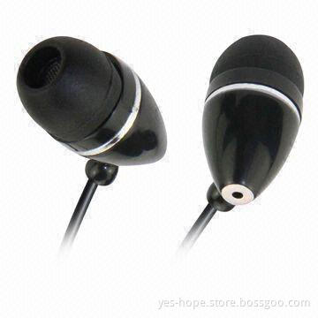 Retractable Earphones with 2 x 10mm Mylar Speaker, 3.5mm Stereo Plug and 60mW Input Power